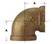 Bronze 90 Degree Elbow Diagram